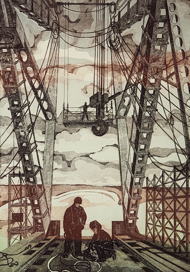 Construction of the Bridge Over the Dnieper